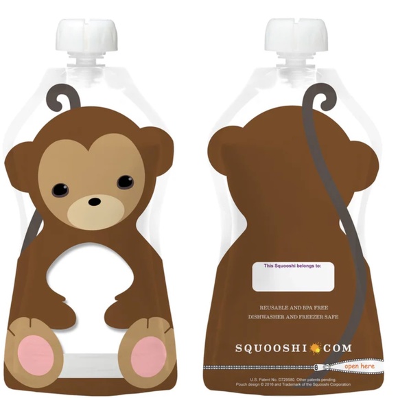 SQUOOSHI REUSABLE FOOD POUCH | LARGE 6 PACK - 5 OZ. - Picture 3 of 9